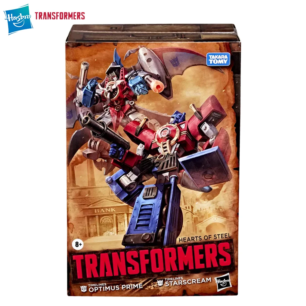 [在庫あり] ハスブロ トランスフォーマー タイムライン コミック エディション オプティマス プライムとスタースクリーム 2 パックセット アクションフィギュア 模型玩具 ギフト