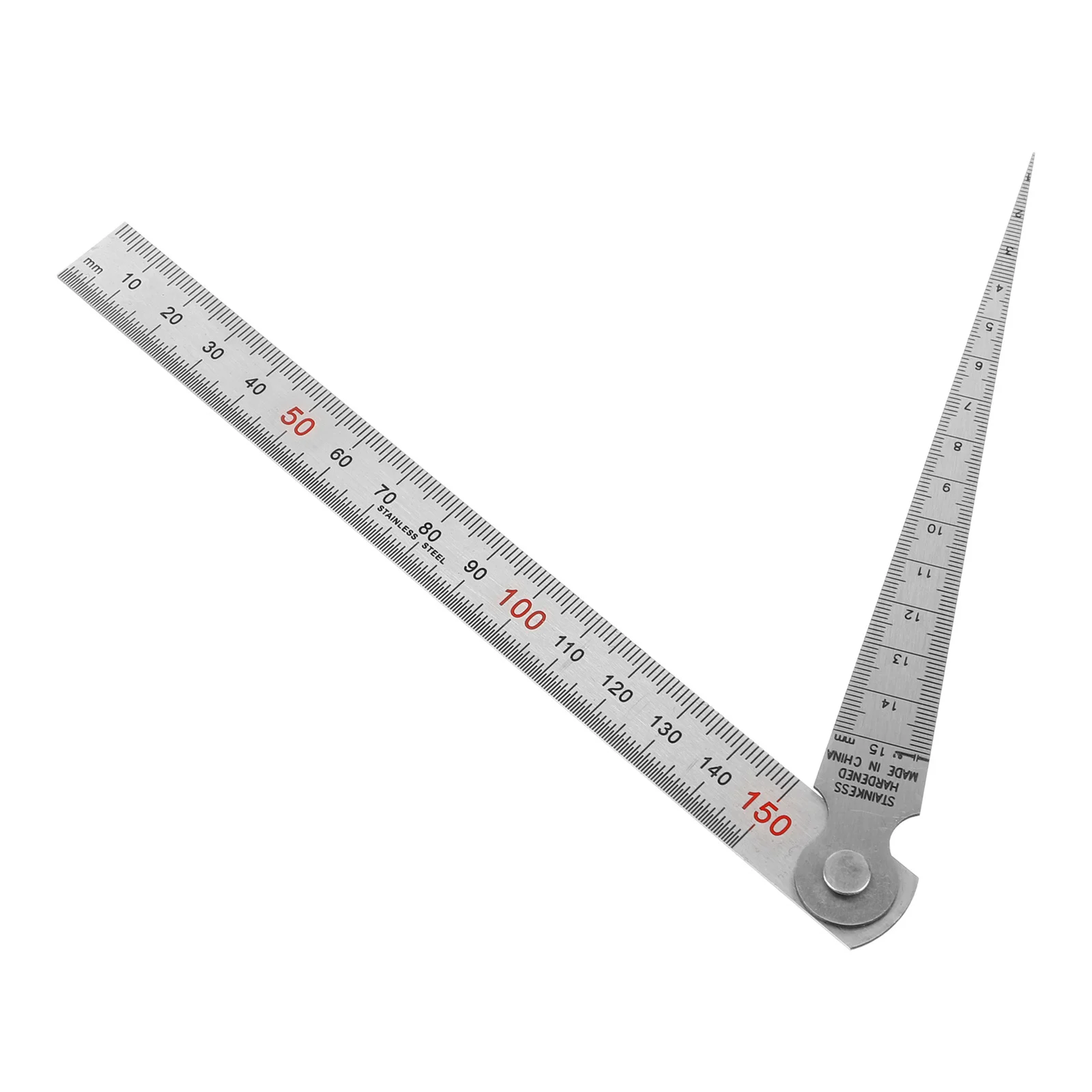 مجموعة واحدة من مقياس المحسس الخفيف الوزن المصنوع من الفولاذ المقاوم للصدأ ومجموعة مسطرة مستقيمة لمجموعة قياس الفجوات