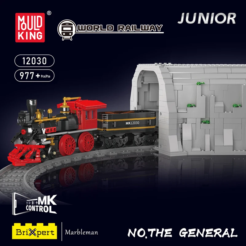 Mould King 12030 Technical Train Building Block Remote Control General Train Model Assembly Toys Bricks Kids Christmas Gift