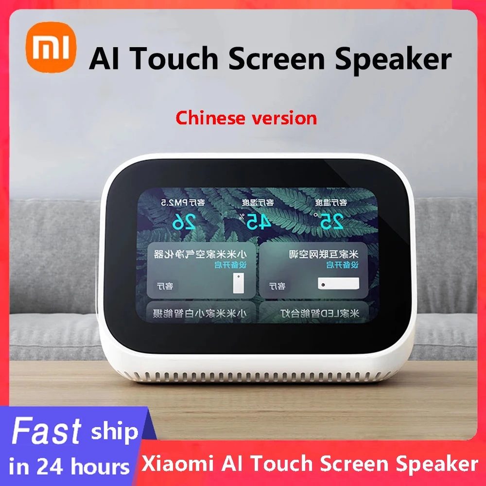 Altoparlante Touch Screen Xiaomi AI Bluetooth 5.0 sveglia con Display digitale da 3.97 pollici connessione intelligente WiFi per altoparlante Mi intelligente