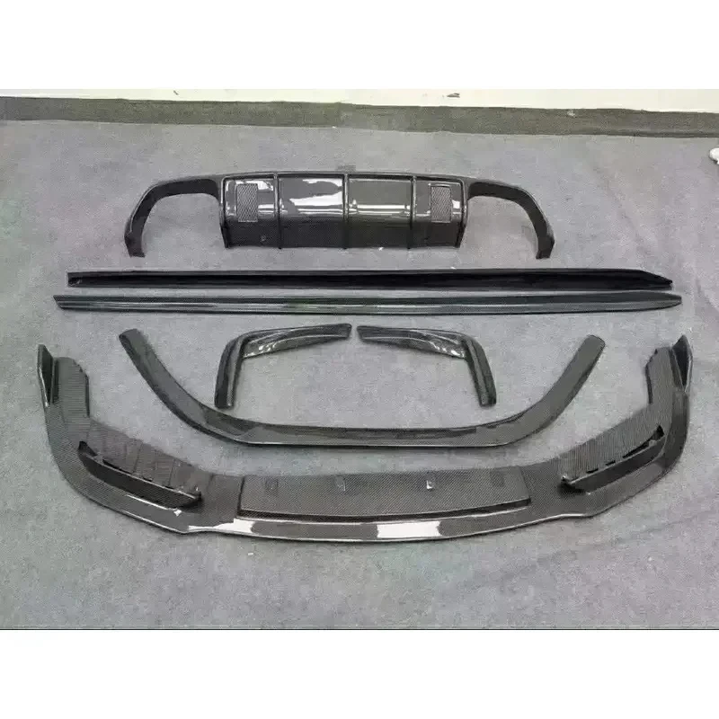 Factory Hot Sale Peect Fit Type V Carbon Fiber Body Kit Front Lip Trend Rear Diffuser Spoiler