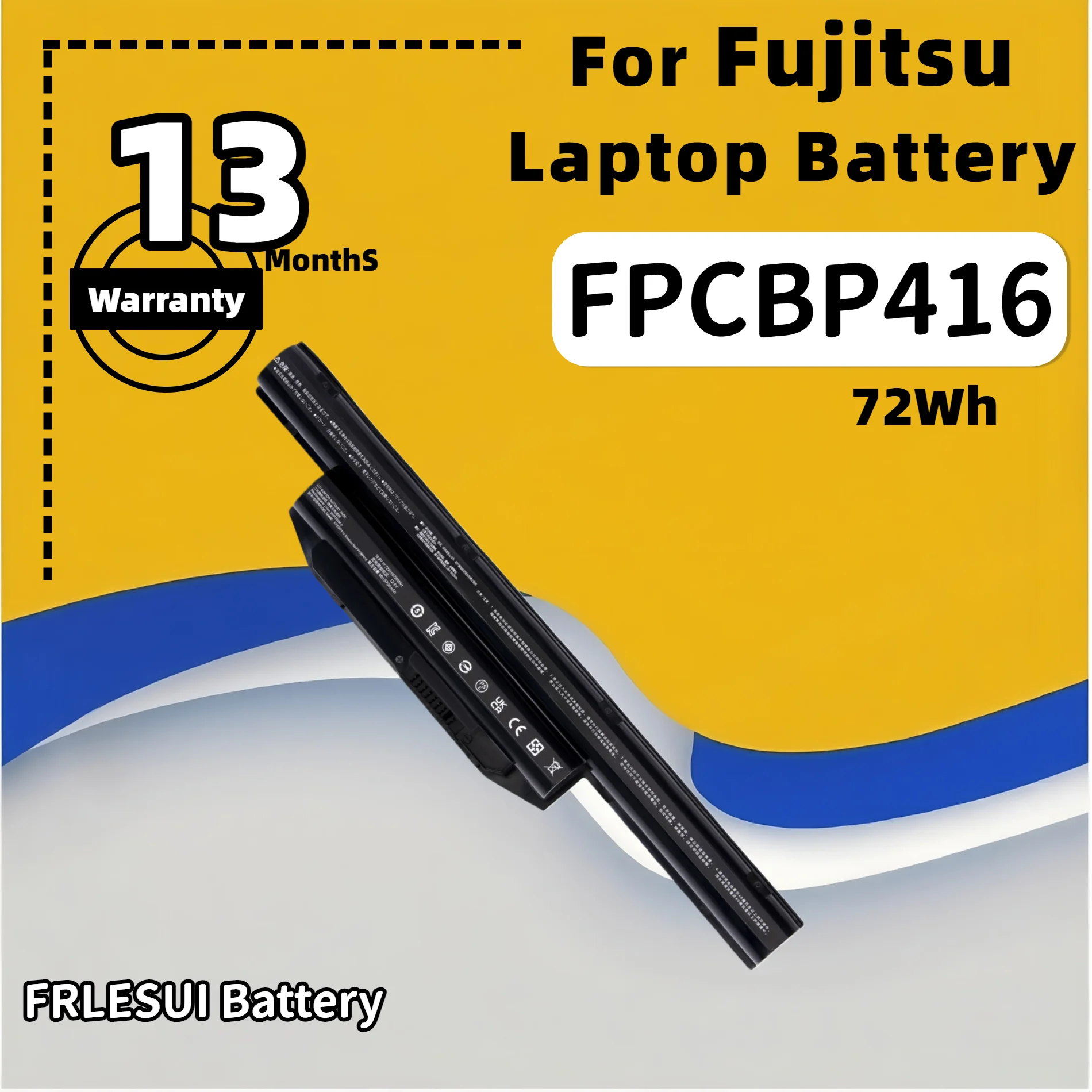 FRLESUI Battery FPCBP416 for Fujitsu LifeBook A544 A555 A557 E736 E743 E751 E753 E754 FMVNBP231 FPB0311S Laptop Battery