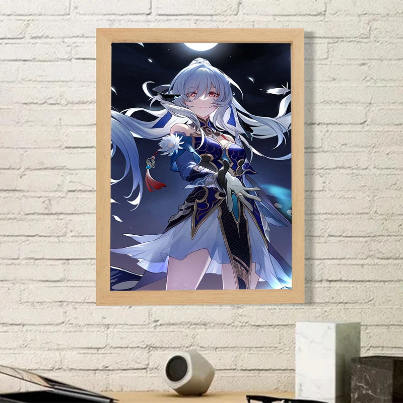 Anime Game Ruan Mei Posters for Wall Art Honkai Star Rail Home Decore With Free Shipping Decorative Paintings Jing Liu Poster