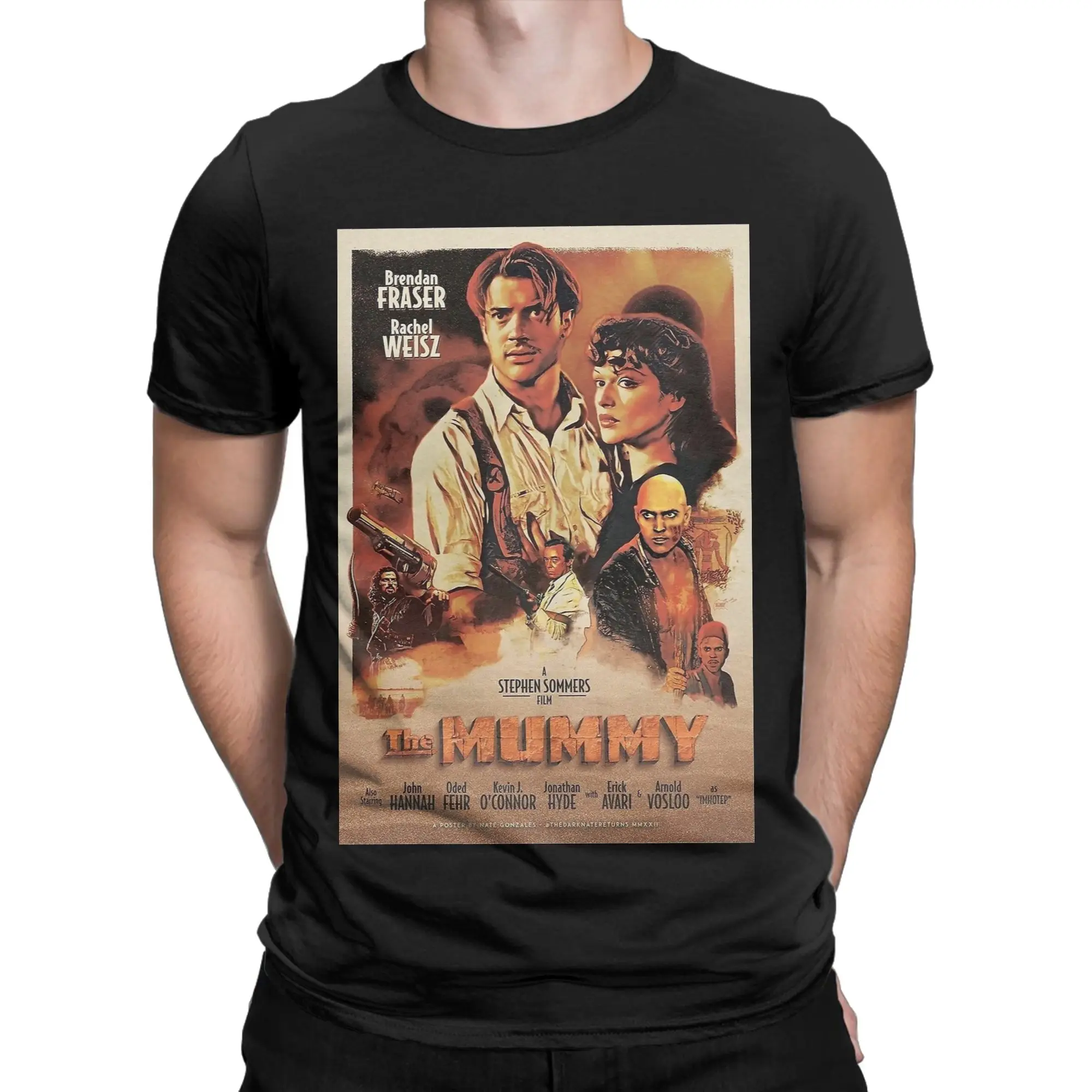 Camiseta The Mummy para homens e mulheres, 100% algodão, roupa moderna, manga curta, gola redonda, camiseta de tamanho grande.