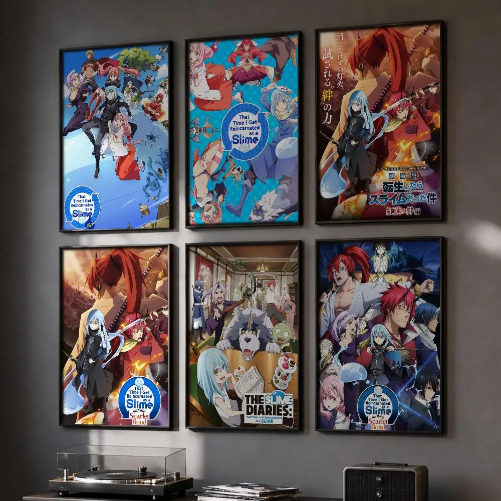 That Time I Got Reincarnated As A Slime Poster Home Wall Stickers House Hallway Living Room Bedroom Bar Office Decor Art Prints