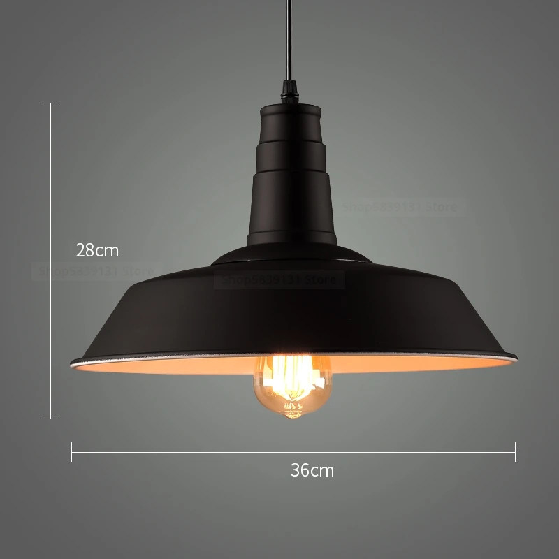 Nordic Industrial Retro Pendant Lights American Vintage Cafe Clothing Store Office Hanging Lamps LED Loft Bar Light Fixtures E27 - Image 4