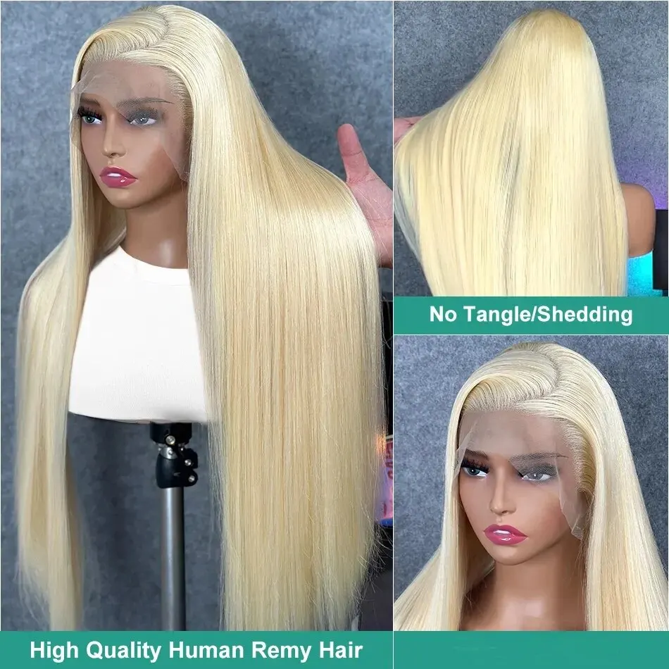 13x4 HD Transparent 613 Blonde Lace Frontal Human Hair Wigs 613 Bob Wig Brazilian Bone Straight 13x4 Lace Front Human Hair Wigs