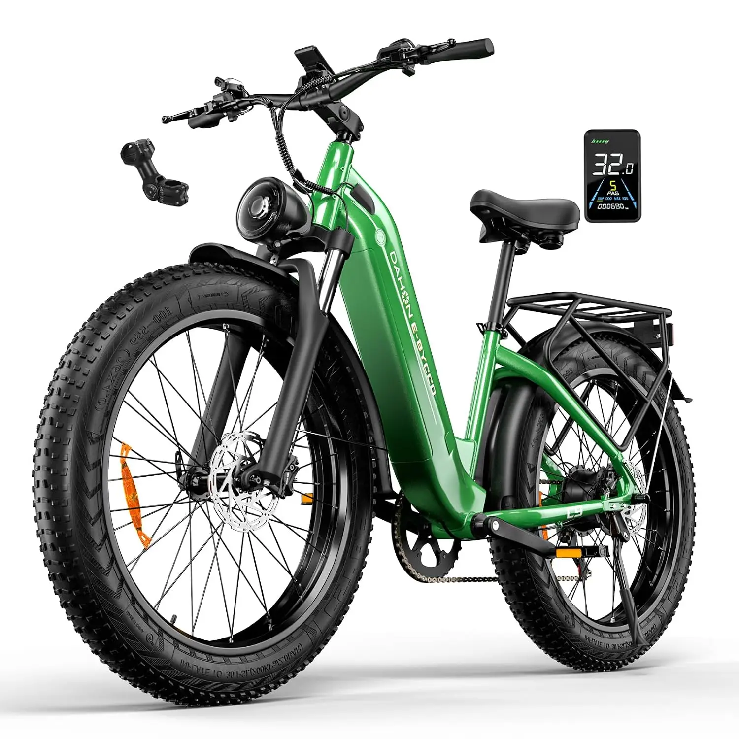 1500W 30+MPH Torque Sensor Ebike, 48V 20AH 95 Miles Hydraulic Brake 26'' Fat Tire Mountain Bicycle Adult Step Thru, Customized
