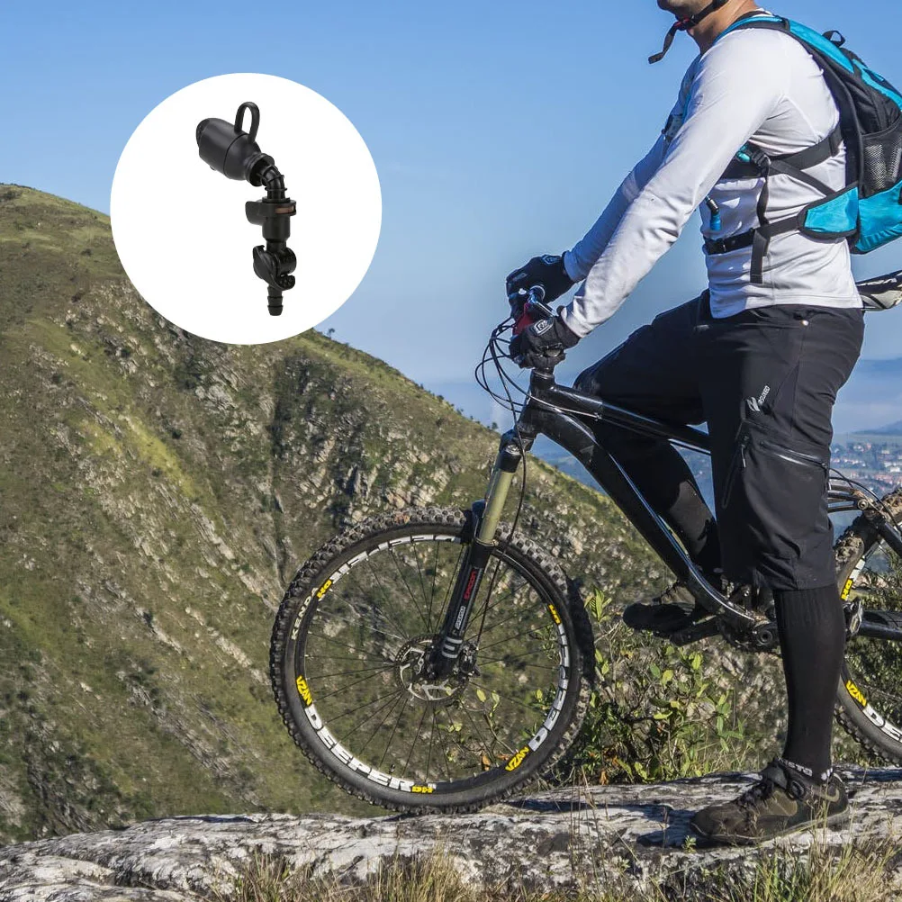 

Quick Release Silicone Hydration Bite Valve Self Sealing Nozzle 45 Degree Shutoff Valve Protective Cover Water Bladder Mouth