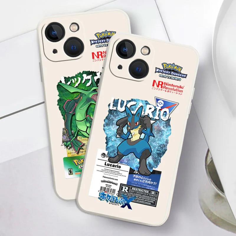 Pokemon Liquid Silicone Case for Samsung Galaxy M53 M33 M52 M42 M22 5G M32 M13 4G M62 M51 M31S M22 M21 M12 M11 M02 M02S M01 Capa