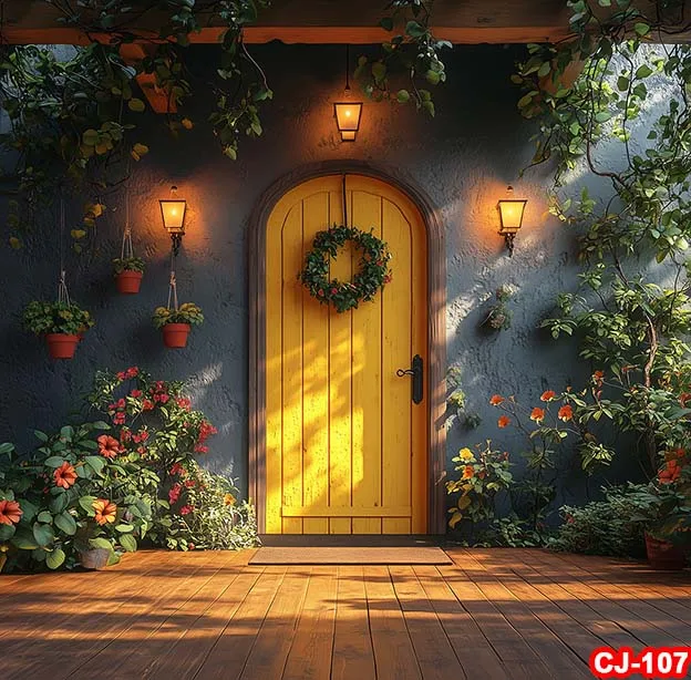 Фон для цветочного магазина, весенние цветы, горшечные растения, винтажный фон для фотосъемки, пасхальная вечеринка, украшения для дня рождения