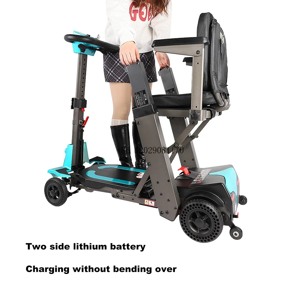 Scooter Detachable Portable Foldable Scooter Electric For Adult Disabled Compact Folding Electric Mobility