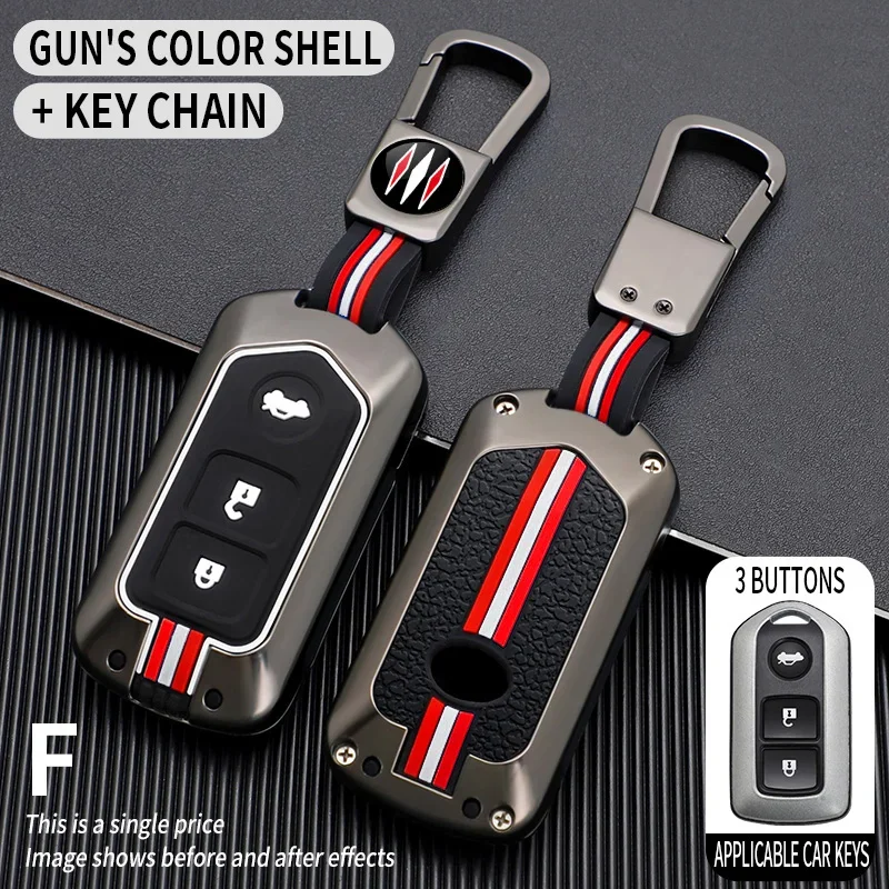 For Toyota 2/3 Buttons Car Remote Key Case For Toyota Wish/Vios Key Cover Case Accessories keychain