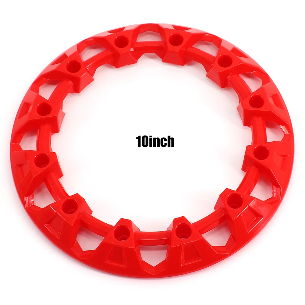 2Pcs 10-inch ATV Wheel Trim Hub Protection Decor Rim Cap Universal Vehicle All Terrain Wheel Plastic Cover Fit For 10 inch Tires