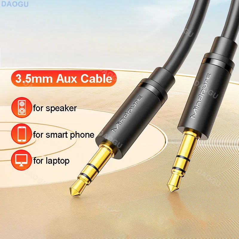 High Quality Aux Cable Audio 3.5 mm to 3.5 mm Jack 5m 3m 2m 1m Headphone Cable 3 5 mm Speaker Wire Car Phone Hifi Male to Male