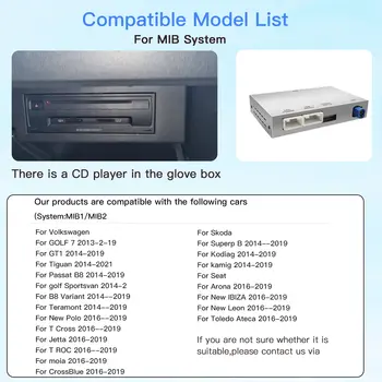 適用於大眾高爾夫7、途觀、凌曼多、邁騰、輝騰、途勝、途蒙的無線CarPlay Android Auto,附MIB1/MIB2升級模組 8 最佳銷售 高爾夫7安卓版 - №2