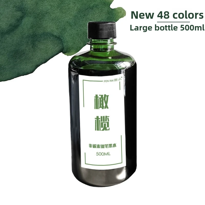 

500ml 60 Colors Bottled Fountain Pen Ink Dip Pen Ink School Office Supplies Stationery For JINHAO HONGDIAN MAJOHN