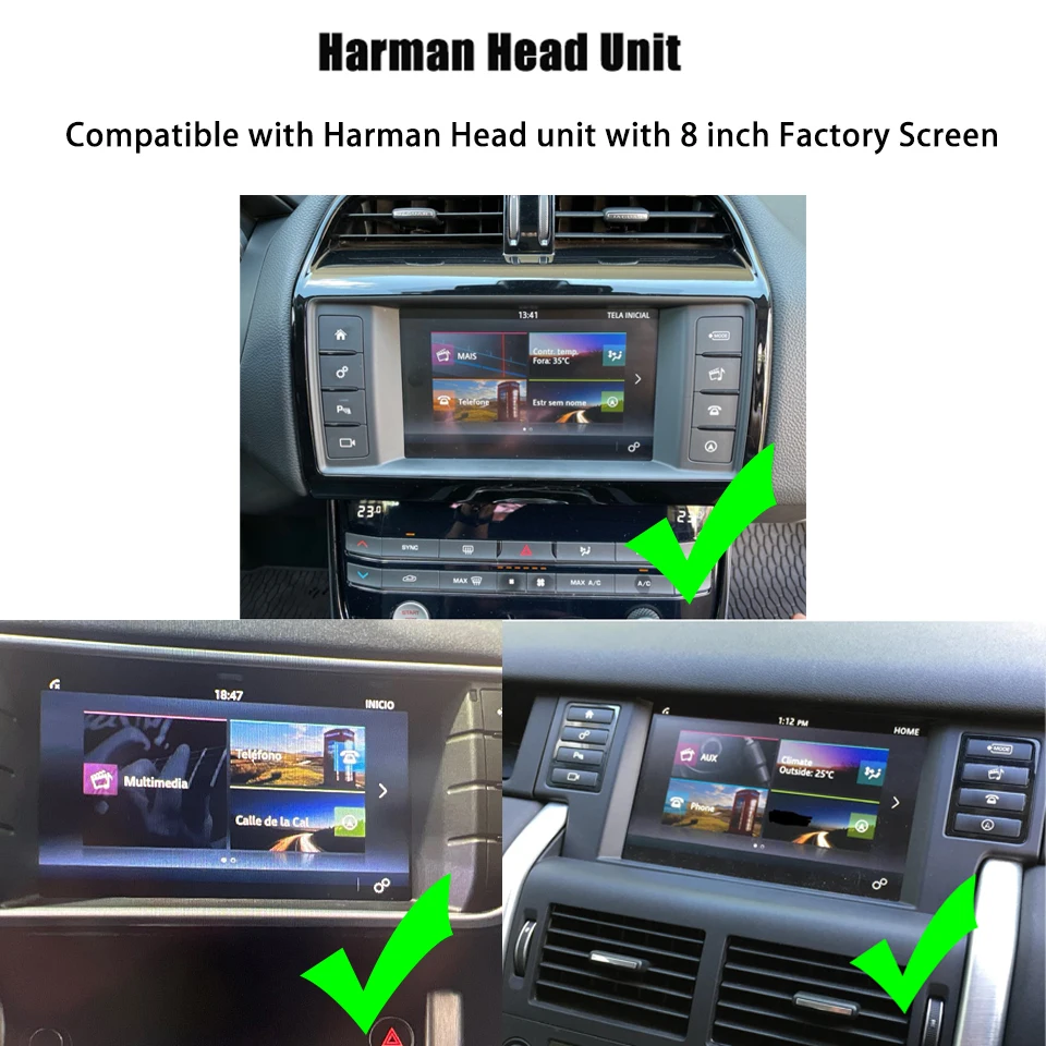 Range Rover Sport Evoque Velar Discovery Sport Discovery 5 Harman Unit 용 자동차 안드로이드 자동 CarPlay 네비게이션 시스템의 IOS