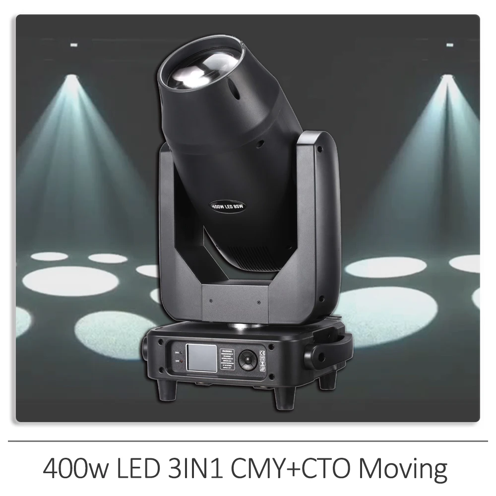 

YUER CMY+CTO 400W LED Beam Zoom Spot Wash Moving Head Light With Fog Prism Stage Effect DJ Disco Party Club Christmas Lighting