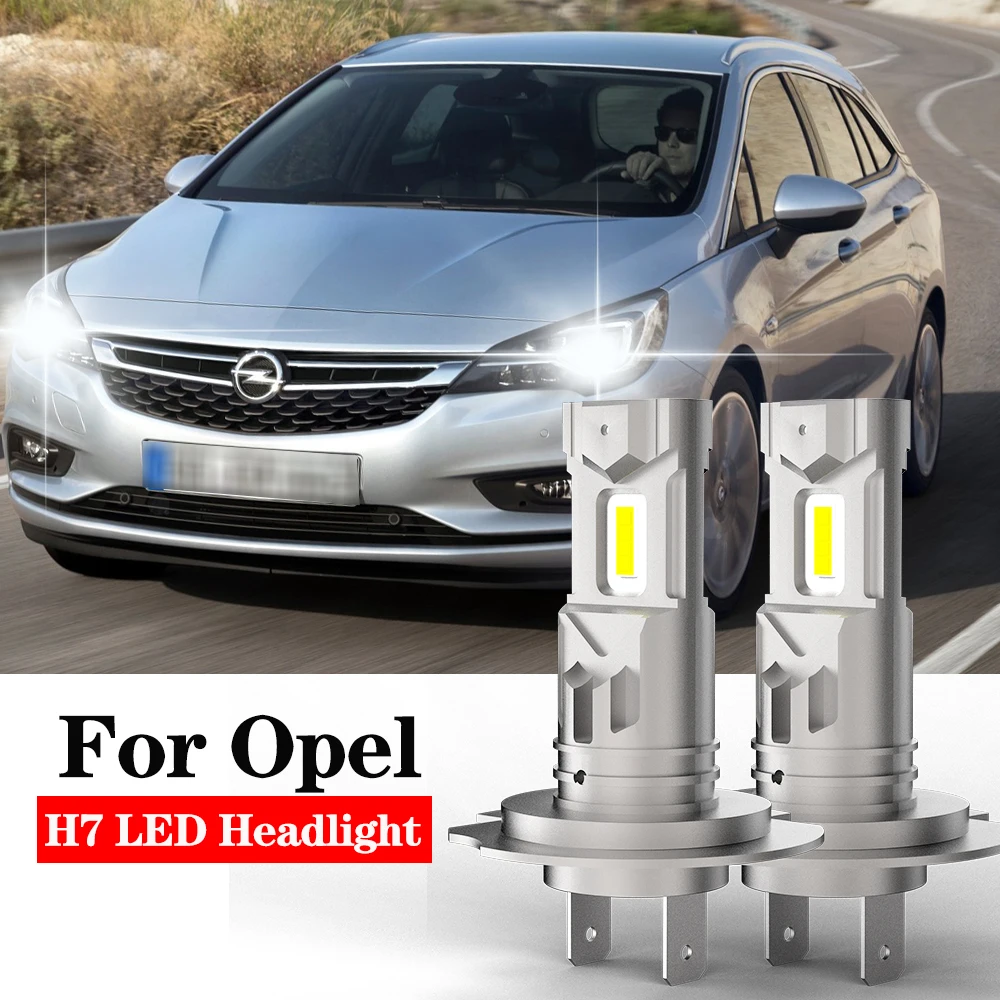 

BMTxms 2Pcs H7 LED Headlight H18 Bulb CANBUS High Low Beam Car Light Lamp For Opel Astra j h g Vectra c h Corsa d e Mokka zafira