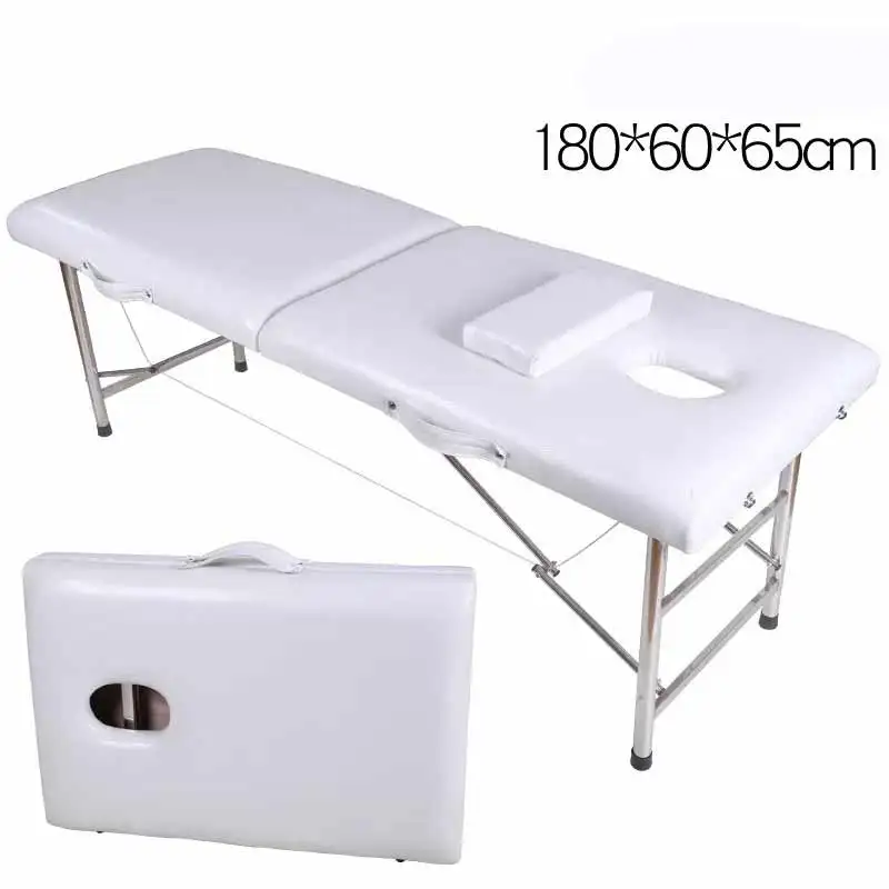 Portable Folding Stainless Steel Massage Table Parallel Bars Beauty SPA Massage Bed