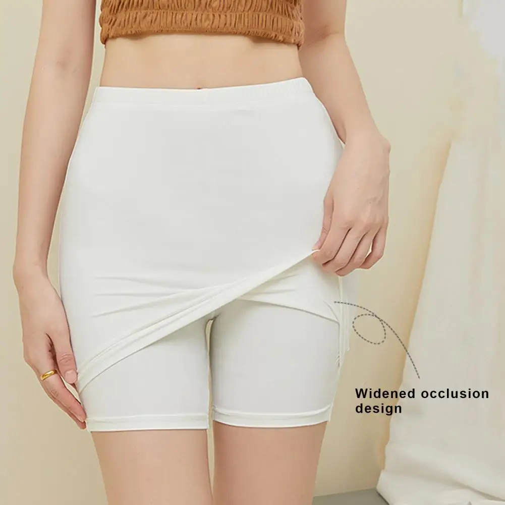 Comfortable Safety Pants High Waist Women\'s Safety Shorts for Summer Wide Coverage Anti-exposed Boyshorts Comfortable Smooth