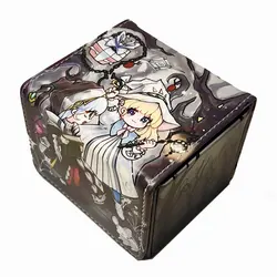 100+ PU Anime Cards Storage Box Deck Board Game TCG Cards Box Protector Bag for MGT/Pkm/Yu-gi-oh/Trading Card Collecting Game