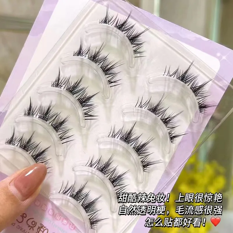 Neue ultrafeine transparente Stamm falsche Wimpern Manga Wimpern weiche künstliche Wimpern gemischte Rennen Thai Make-up Wimpernverlängerung