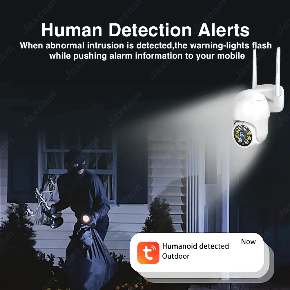 Tuya Smart  PTZ Wifi Camera 4K 8MP Outdoor Waterproof Wireless Surveillance Ai Human Detection Security Protection CCTV Camera