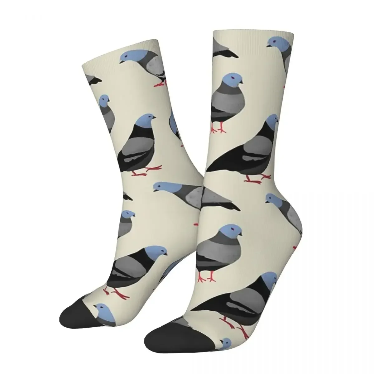 Calcetines de diseño de palomas para hombre y mujer, medias largas de alta calidad, accesorios para todas las estaciones, regalos, 33