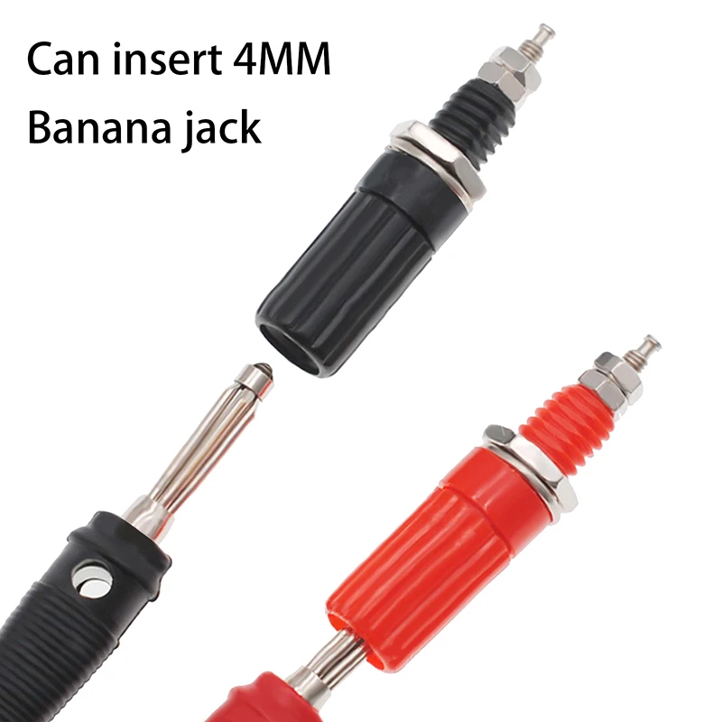 5Pcs DIY Accessories 4mm Banana Socket M3x45mm Binding Post Nut Banana Plug Jack Electrical Connector Terminal
