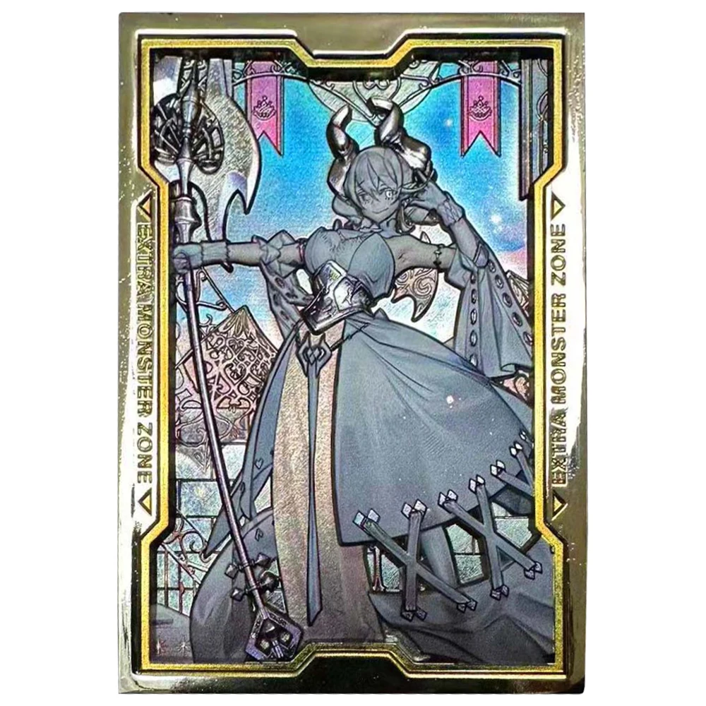 

Diy Yu-Gi-Oh! Relief Metal Card Lovely Labrynth of the Silver Castle Self Made Game Anime Collection Card Gift Toys