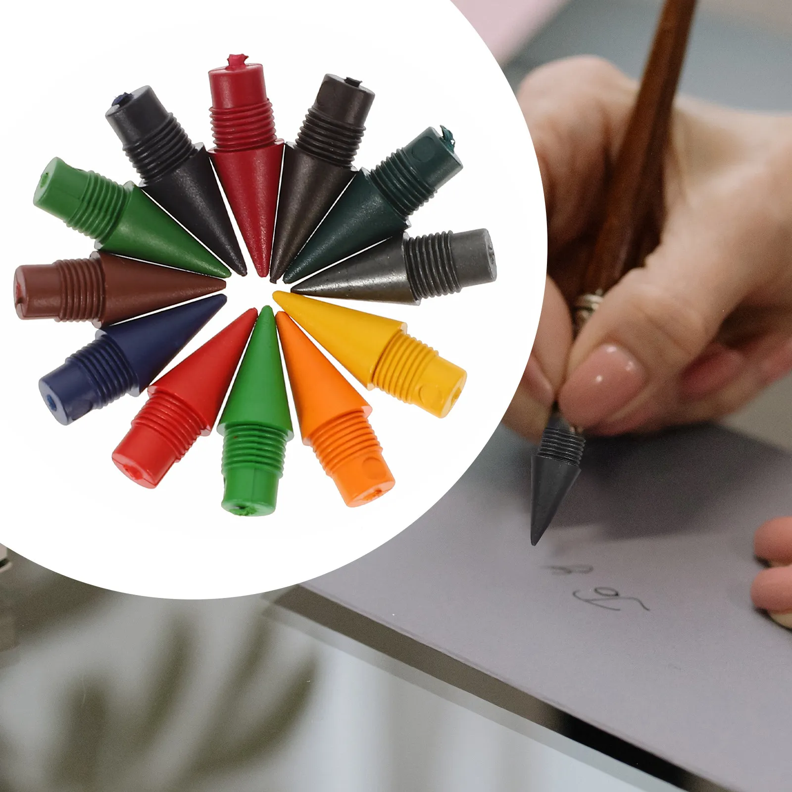 

36 шт. сменных наконечников для бесчернильных карандашей, многоразовые, для плавного письма, для студентов, художников, взрослых