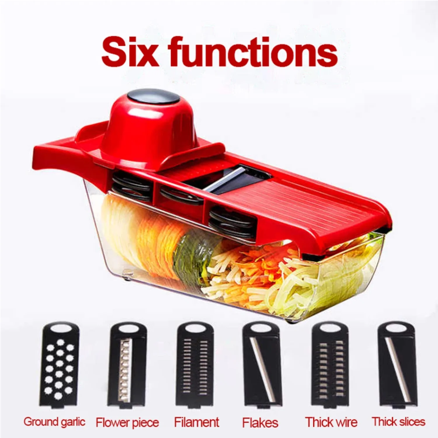 Vegetable Potato Fruit Cutter Slicer Multifunctional Kitchen Chopper Grater - Cooking Tool for Garlic, Onion, Cheese, and