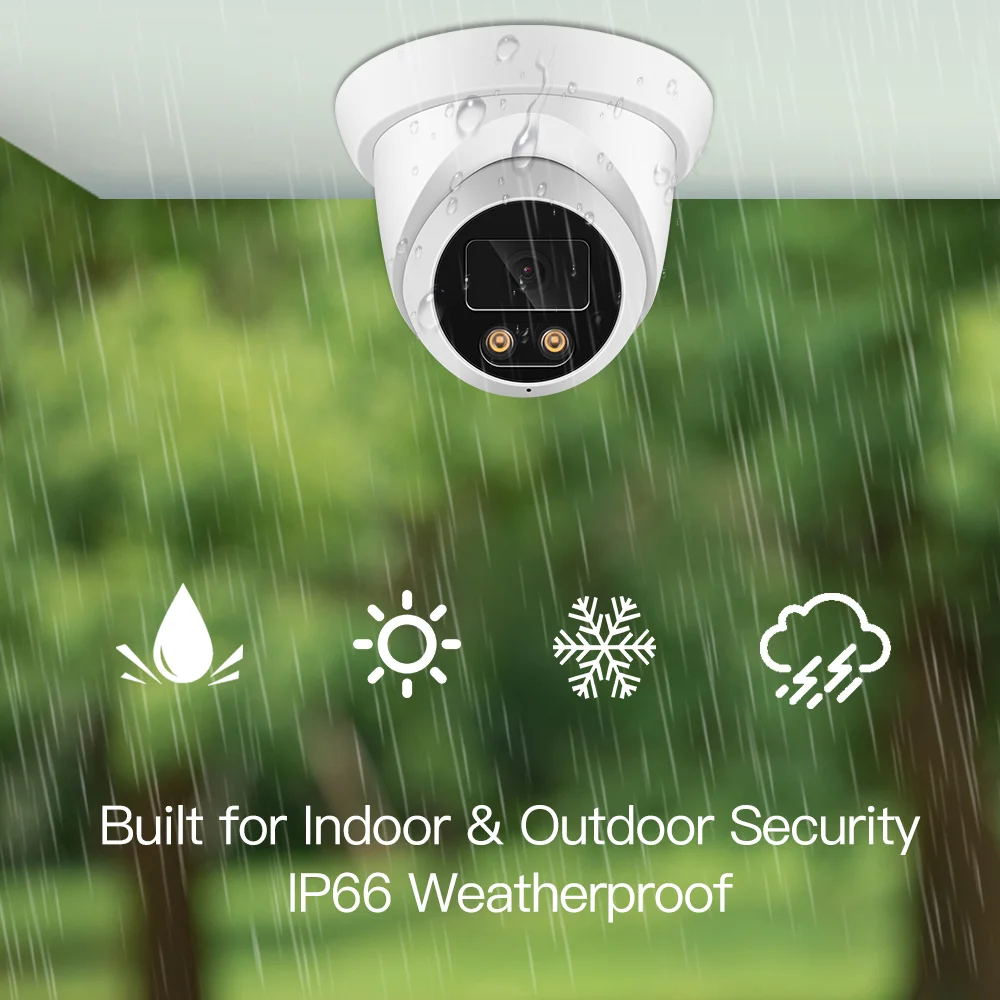 8MP Security Camera System H.265 POE NVR AI Color Night Home Dome/Bullet Outdoor Microphone Video Surveillance Camera Set
