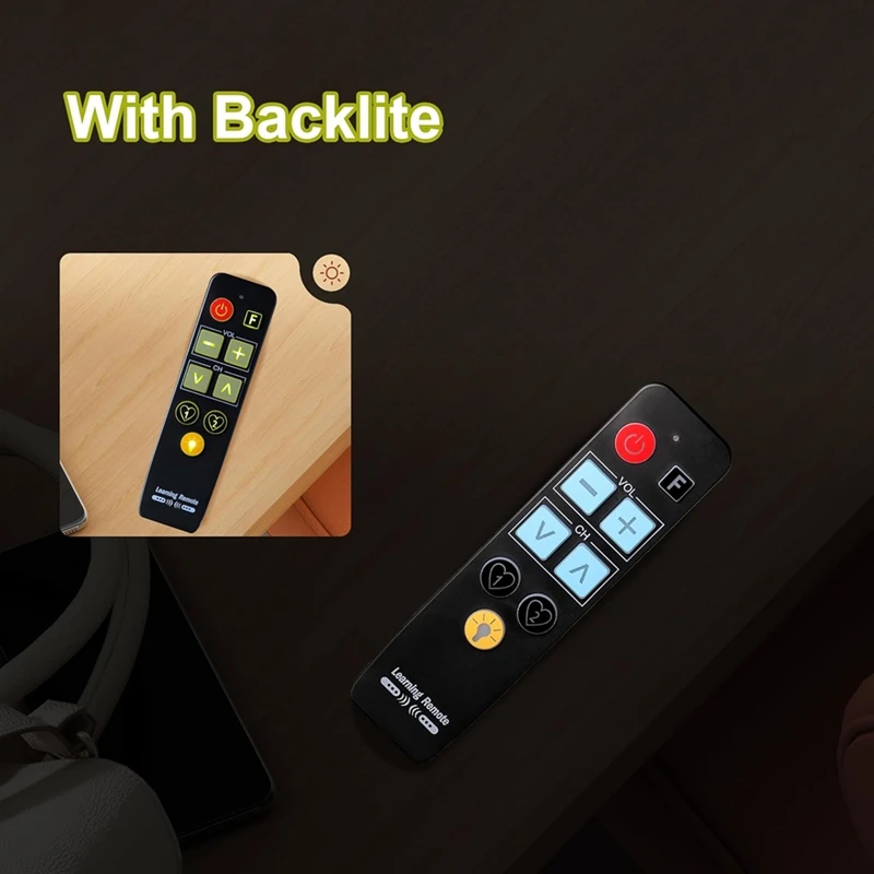 Super Sale Universal Big Button TV Remote for Seniors, Elderly - Simple Remote - with Auto Search & Learning Functions for Major