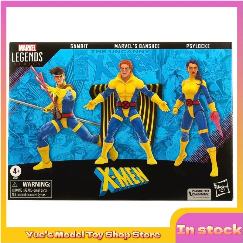 【In Stock】Hasbro MARVEL LEGENDS X-Men Psylocke Gambit Siren 3-person Set Movable Figure Anime Model Toy Collection Gift