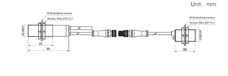High frequency voltage sensor 300 kHz ultrasonic sensor
