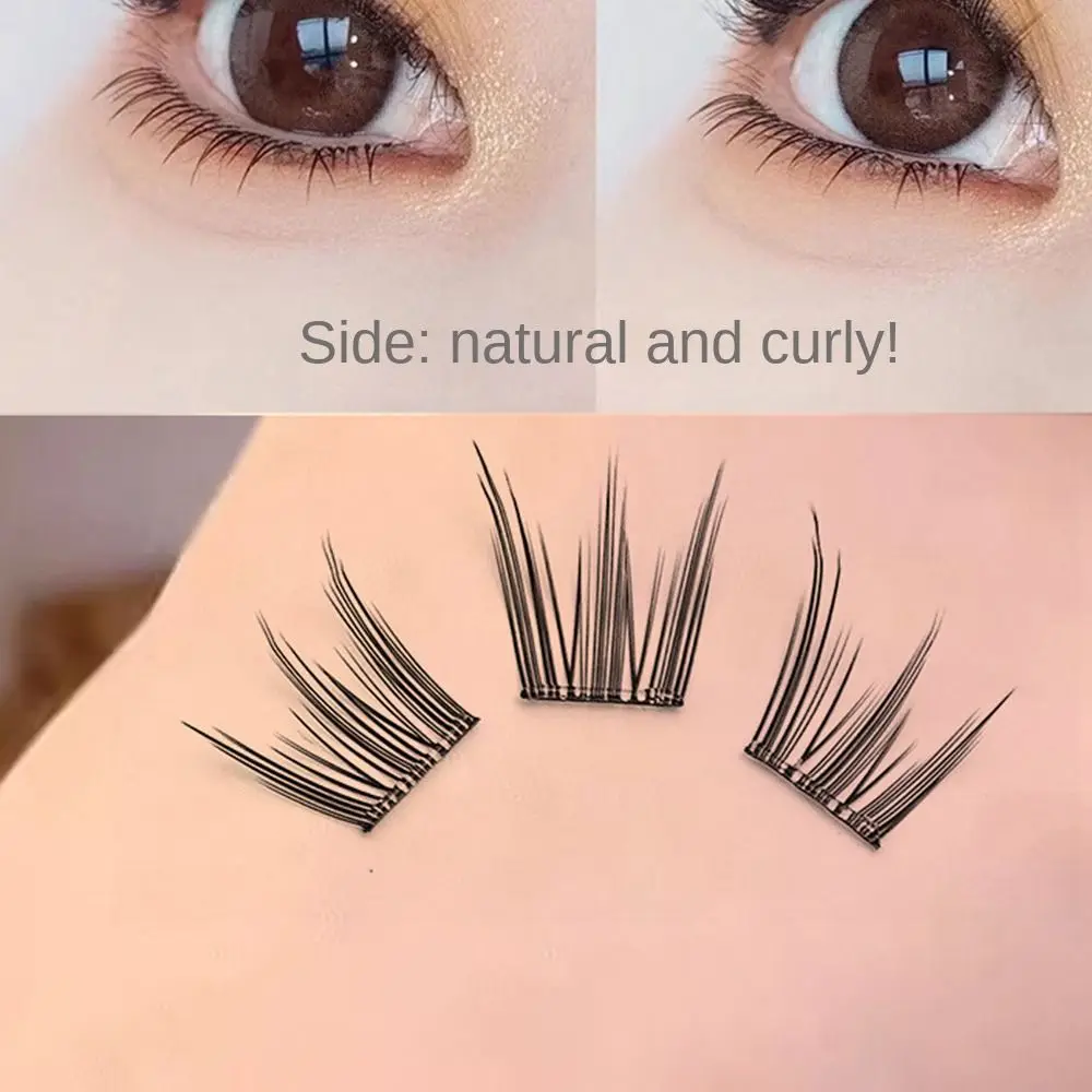 Bonito com tiras de cola mangá cílios anime cosplay cola livre 3d cílios postiços feitos à mão diy gato elf cílios fontes de festa