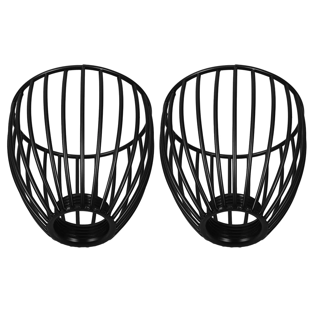

2Pcs Birdcage Lampshade Mini Iron Pendant Light Vintage Decor Hollow for Ceiling DIY Home Lighting