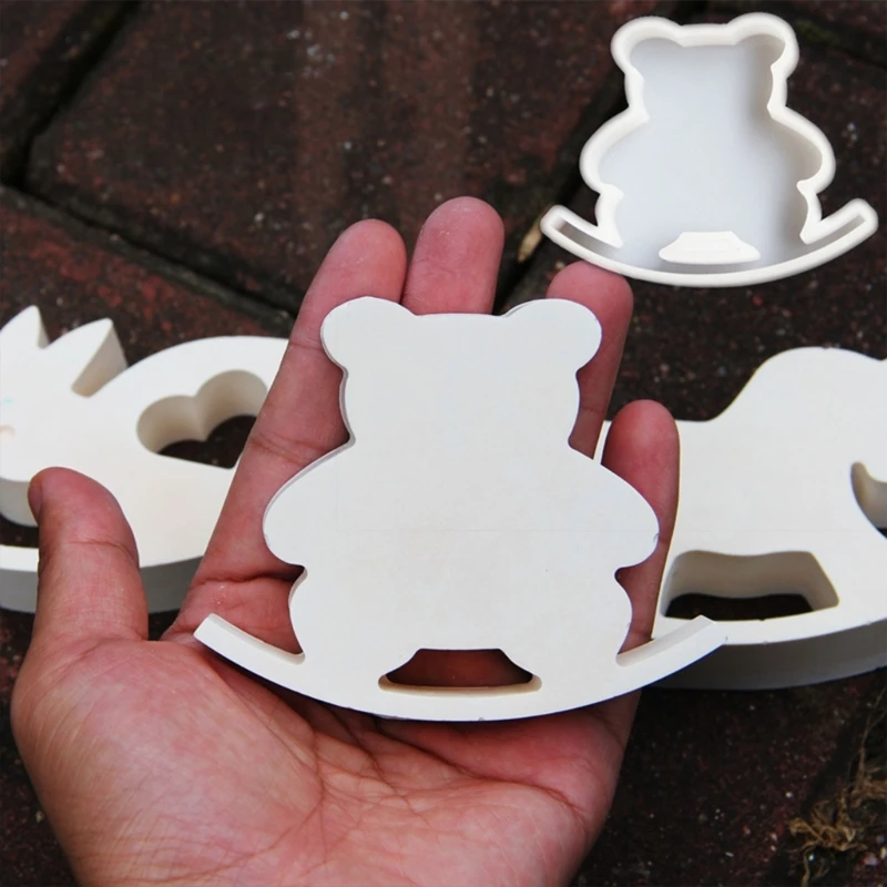 Animal Molds Rocking Horse Silicone Mould Epoxy Resin Molds for Home Decorations