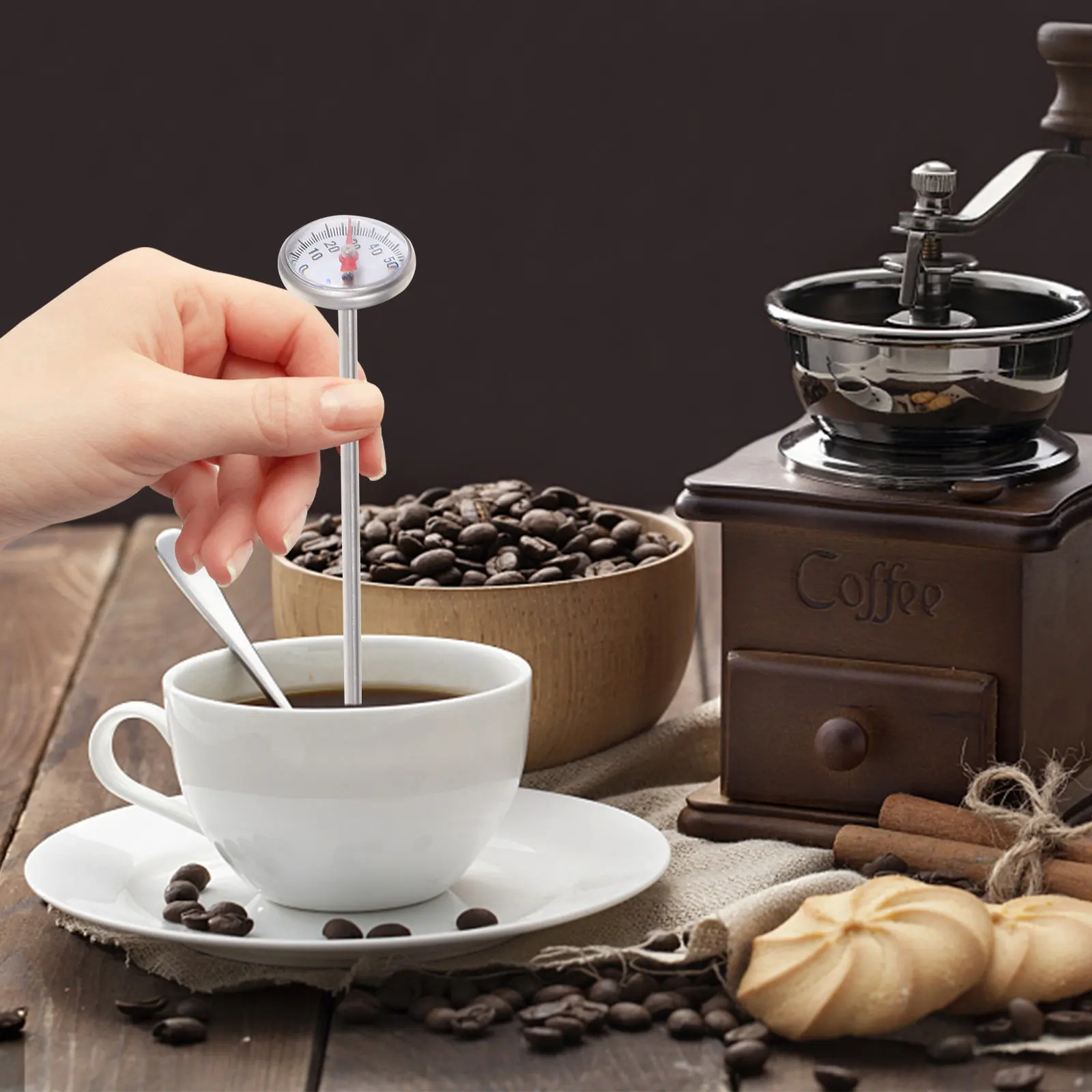 

Цифровой термометр для детских бутылочек с датчиком из нержавеющей стали для измерения температуры молока, пищевых продуктов, масла, для использования на кухне, от -10 до 100 градусов. ℃