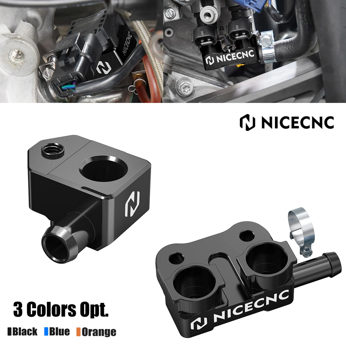 2025 2024 For GasGas EC 300 EC 250 EX 300 EX 250 MC 300 MC 250 TBI Crankcase Pressure Sensor Bracket High Flow Fuel Fitting Kit