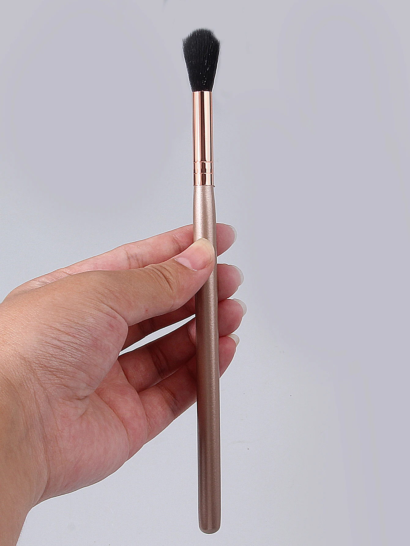 Make-upborstel voor beginners, veegborstel, highlightborstel, draagbare gezichtsmake-up, neusschaduwborstel, multifunctioneel make-uphulpmiddel