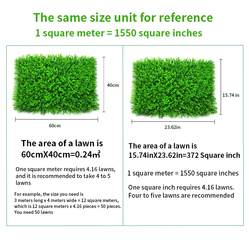Parete della pianta artificiale pannelli 40x60cm pianta da siepe topiaria schermo finto protetto dai raggi UV per il cortile del recinto del