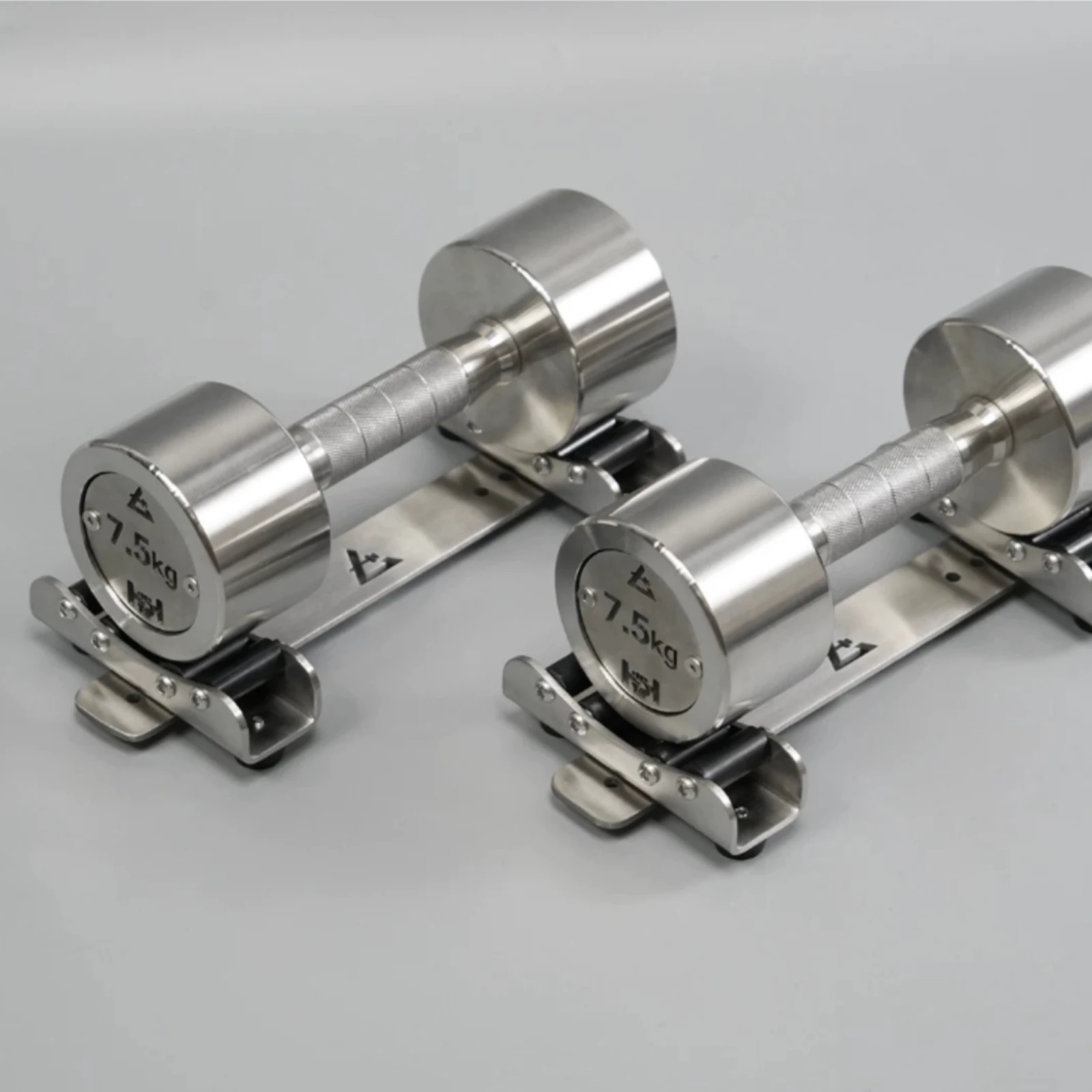 Dumbbell Holder with Roller Cradles Compact Dumbbell Holder Free Weight Rack Long-Lasting Equipment Scratch-Resistant