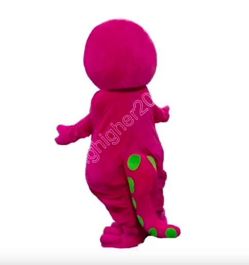 Nuevo Disfraz de Mascota de Dinosaurio Barney de Espuma para Adultos, Disfraz de Peluche de Dibujos Animados, Disfraz de Navidad, Disfraz de Halloween