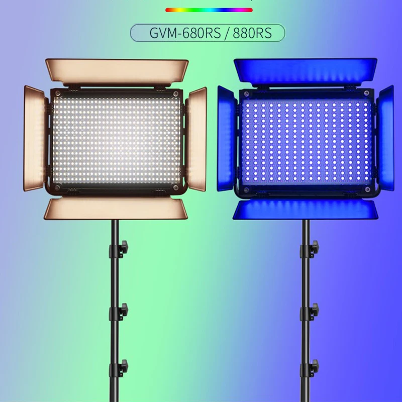 GVM RGB Series LED Video Light Photography Lighting Panel Light with APP Control for YouTube Studio