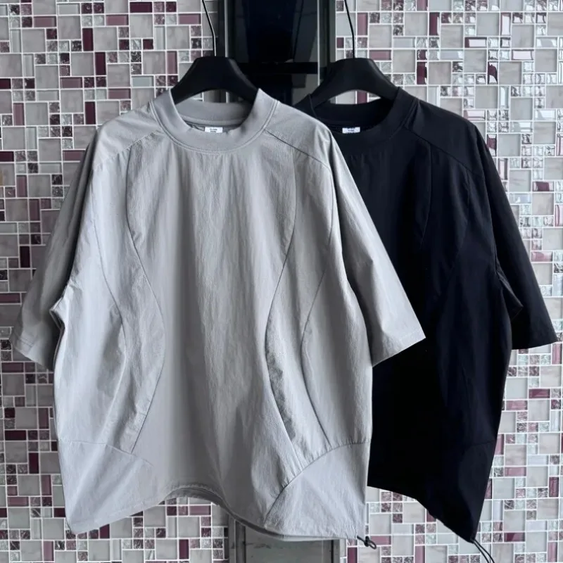 الصيف نمط شبكة يندبروف الرباط الربط تنفس التجفيف السريع المحملة الرجال النساء بسيطة فضفاضة عادية قصيرة الأكمام تي شيرت