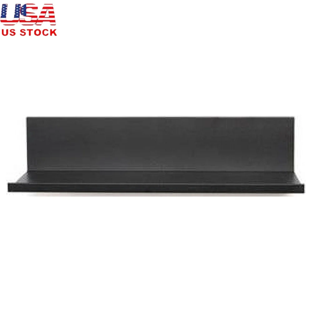 

No Stud Floating Shelf 12 Inch Black Wall Shelf Holds 20lbs Easy Install with Level Hardware Included Perfect Home Decor